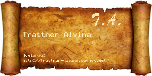Trattner Alvina névjegykártya
